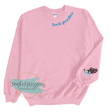 Track Grandma Collar Sweatshirt- with names on sleeve