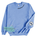 Volleyball Grandma Collar Sweatshirt- with names on sleeve
