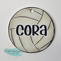 Personalized Sport Ball Bag Tag