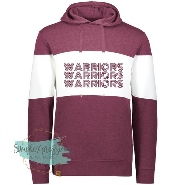 Warriors Retro Stripes-Ivy League Hoodie