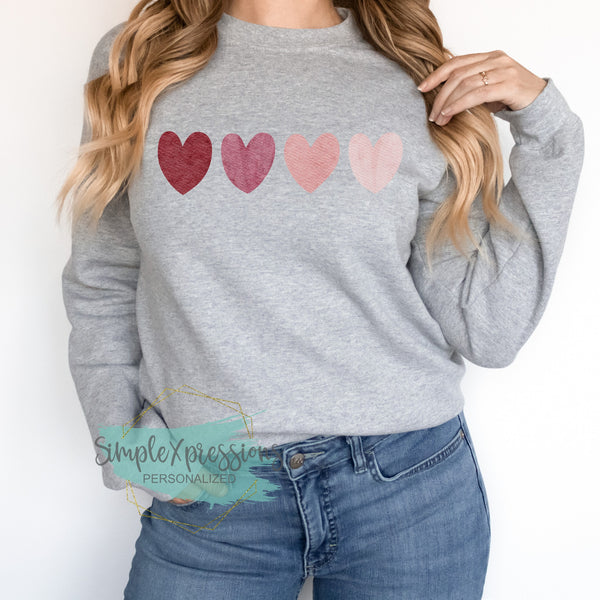 Watercolor Hearts