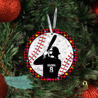 Personalized Baseball- aluminum ornament
