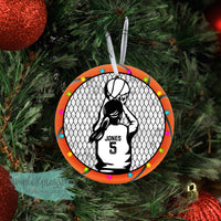 Personalized Basketball-GIRL- aluminum ornament