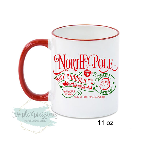 Personalized North Pole Hot Chocolate Mug