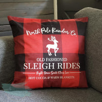 North Pole Reindeer Co. pillow cover