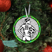 Personalized Soccer-GIRL- aluminum ornament