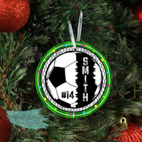 Personalized Soccer- aluminum ornament